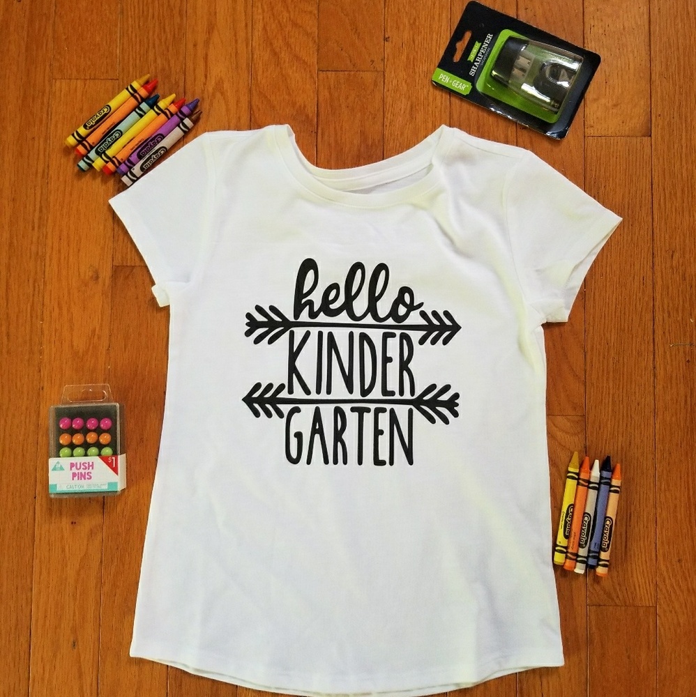 "HELLO KINDER GARTEN" BRAND NEW TEE.